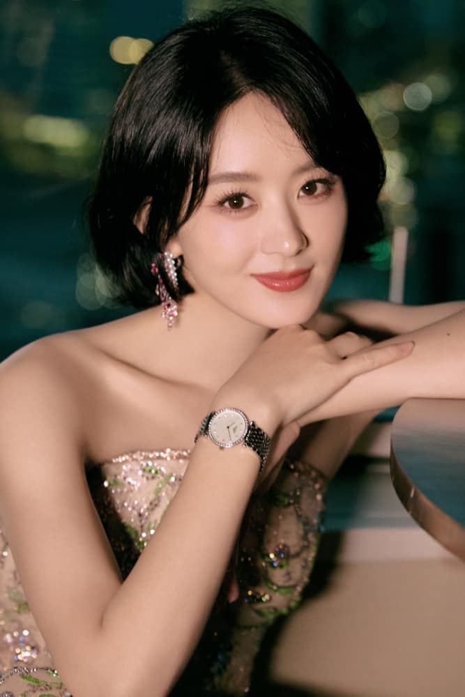 赵丽颖短发烫发造型图片_5