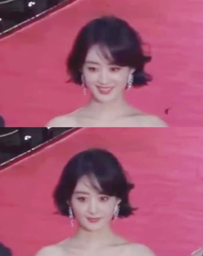 赵丽颖短发烫发造型图片_10