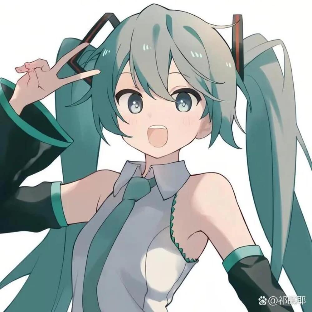 刘晓庆同款初音未来头像图片_7