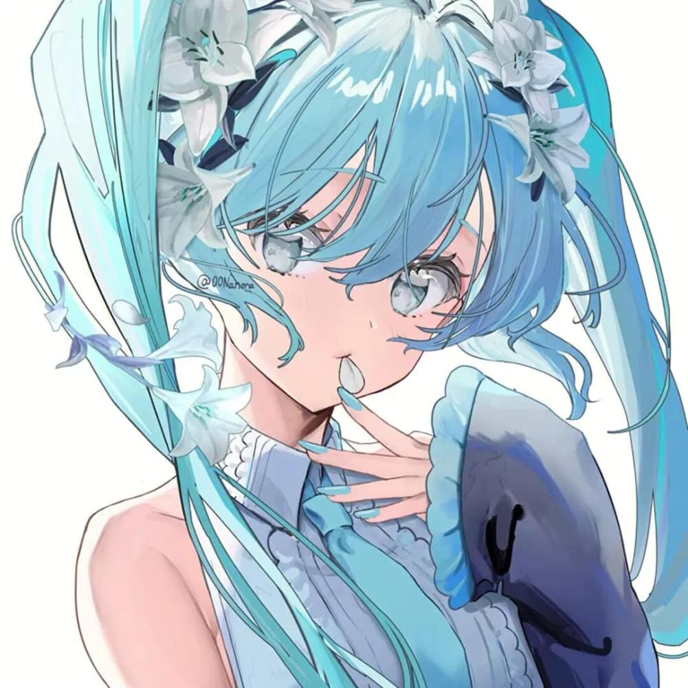 刘晓庆同款初音未来头像图片_8