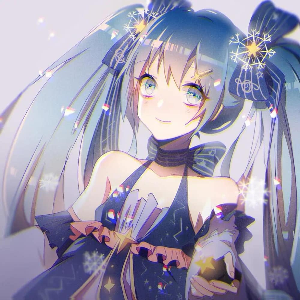 刘晓庆同款初音未来头像图片_12