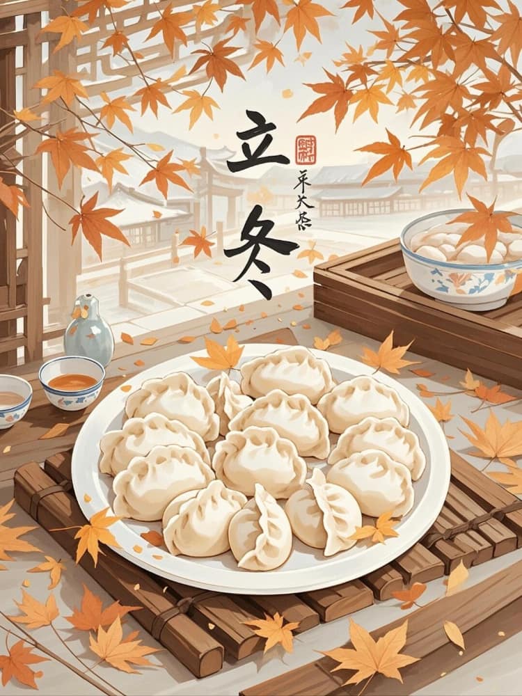 立冬吃饺子Ai配图图片_7
