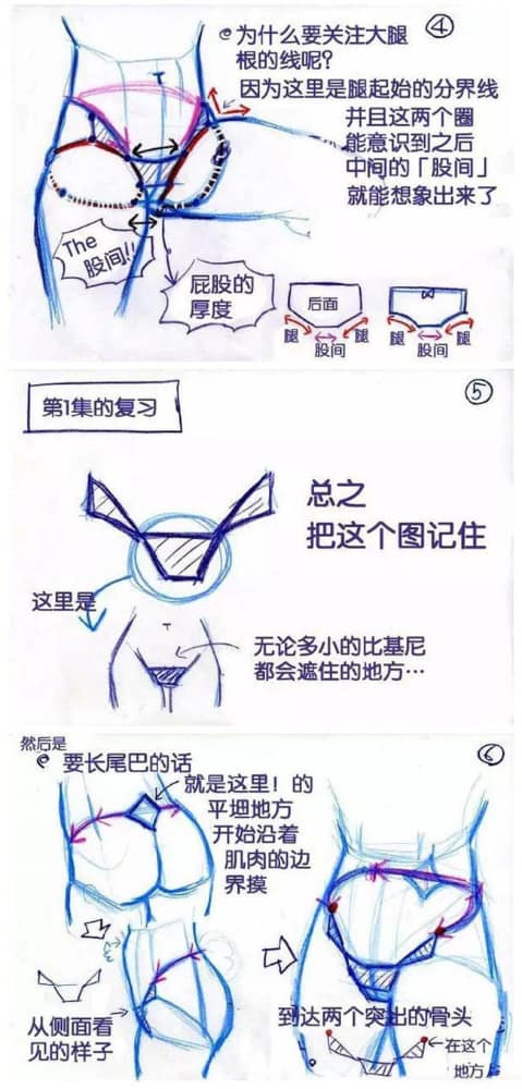 女生裙子底下的视角怎么画步骤演示图片_3