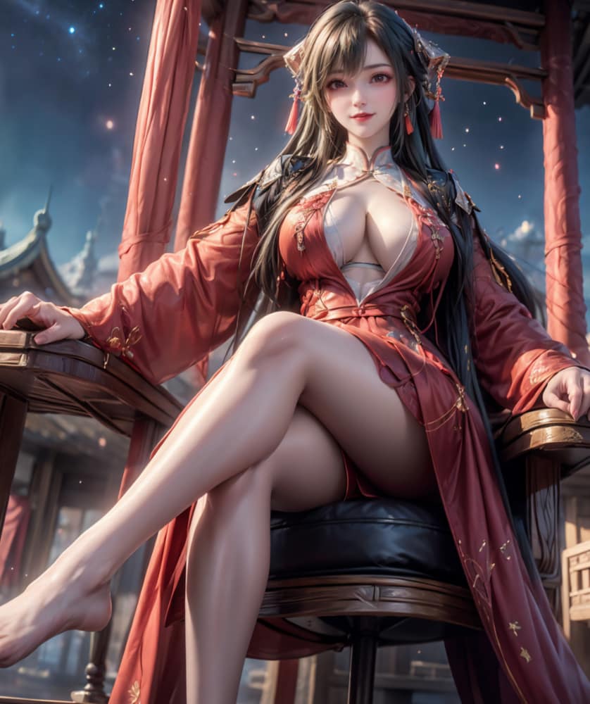 《王者荣耀》少司缘身材丰满最美的腿AI图片_3