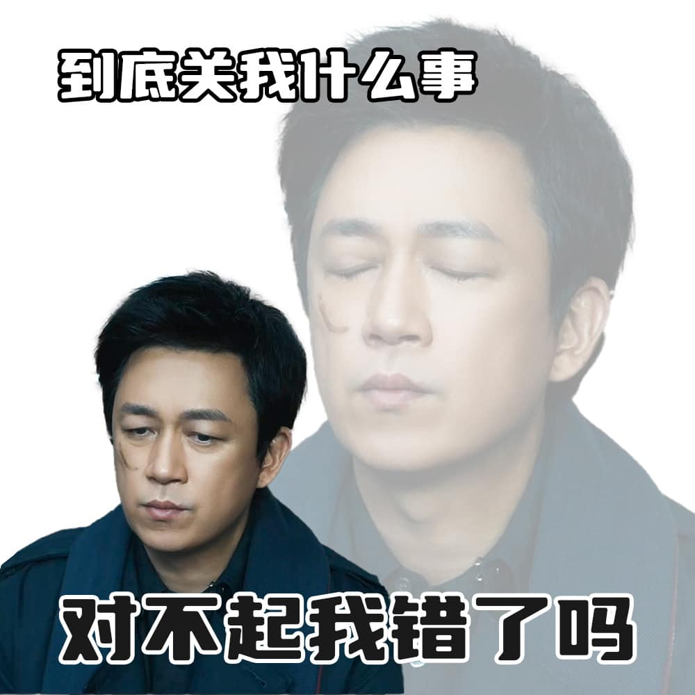 听峰就是宇《白夜破晓》潘粤明搞笑表情包_4