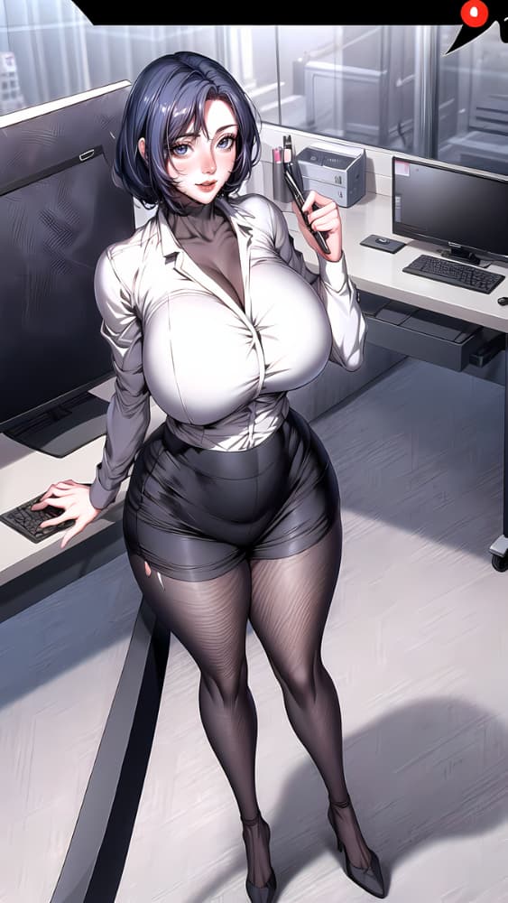 AI生成韩漫女神依晨漫画图片_2