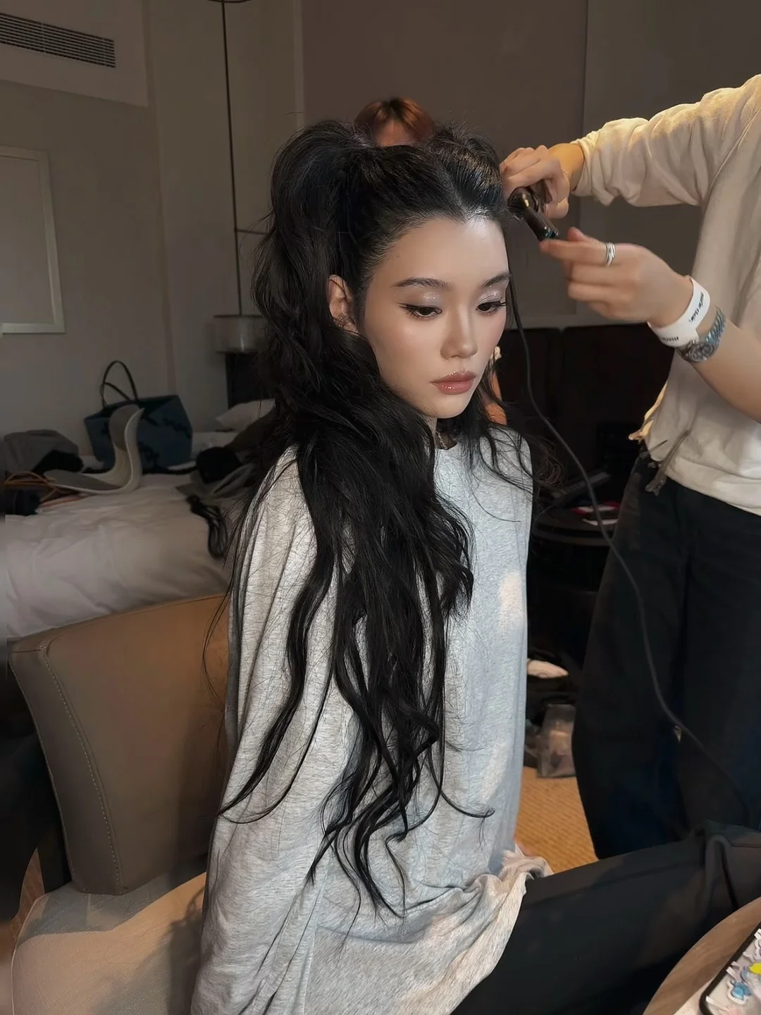 奚梦瑶双马尾造型图片_2