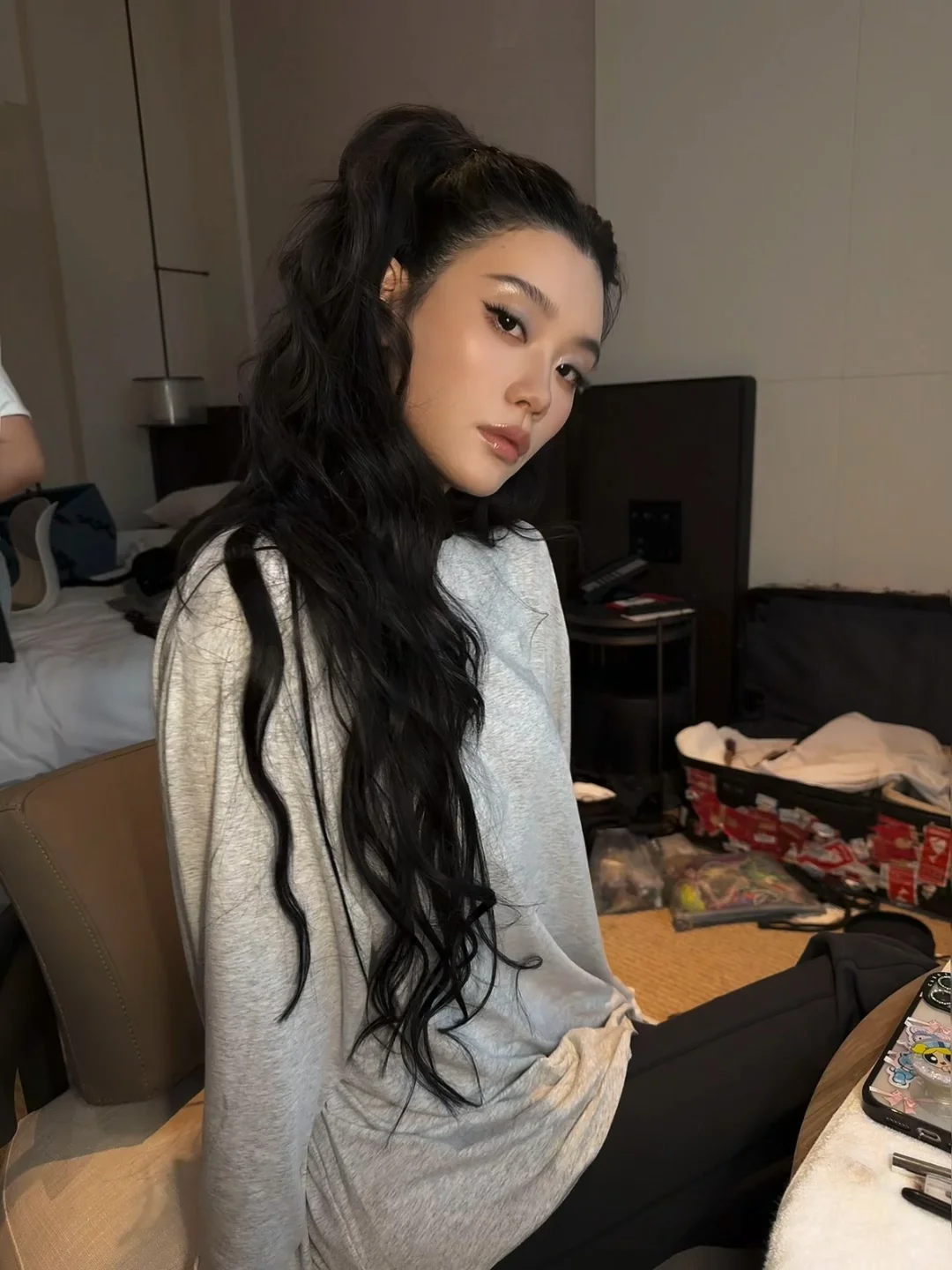 奚梦瑶双马尾造型图片_8