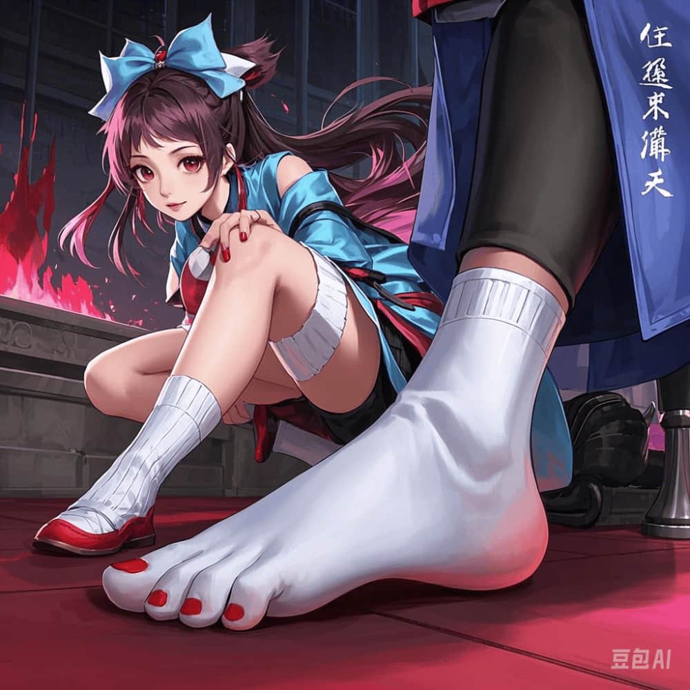 元芳挠云樱白袜脚心图片AI绘制_2