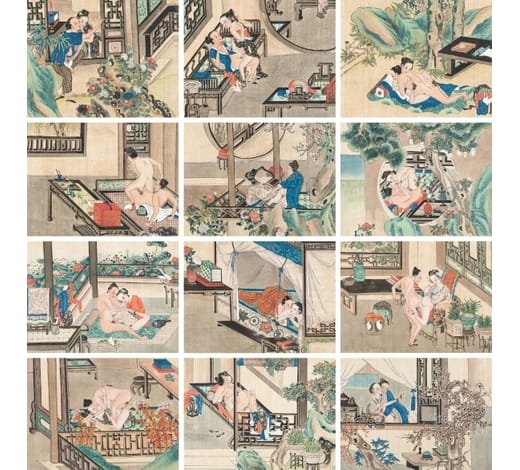 古代《素女经》房中术姿势图床技招式_1