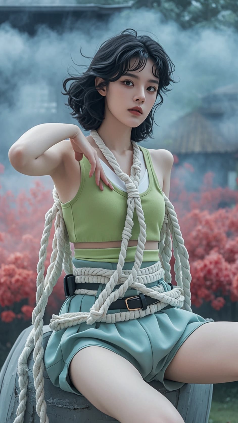 真人cos完美世界柳神被绑架图片_1
