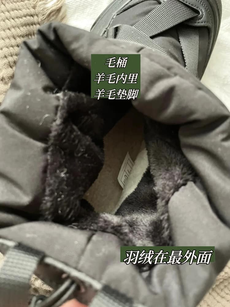 始祖鸟羽绒鞋高帮羽绒靴徒步防水防滑实拍图片_7