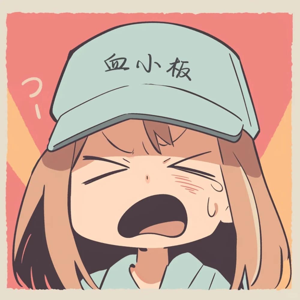 《工作细胞》血小板戴帽子呆萌可爱头像_5