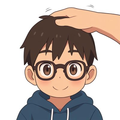 男生摸头二次元图片,可爱摸头杀动漫图
