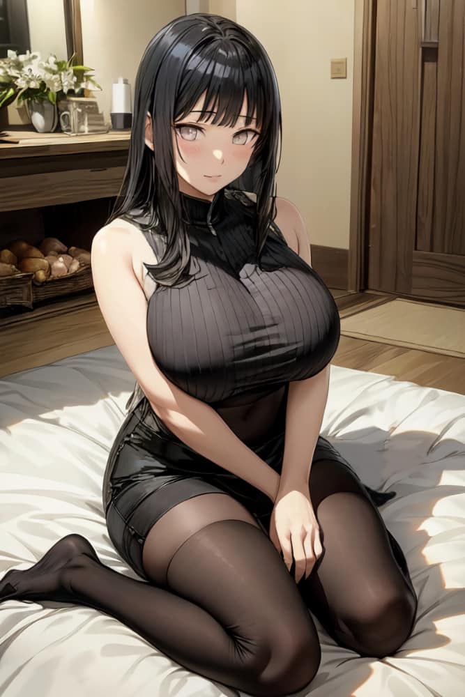 《火影忍者》日向雏田的巨乳大胸AI恶搞雏田本子图片_1
