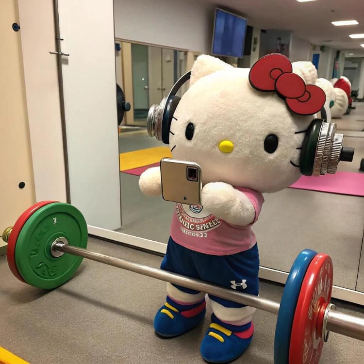hello kitty职场打工人微信头像_11