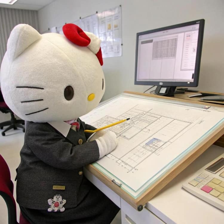 hello kitty职场打工人微信头像_13
