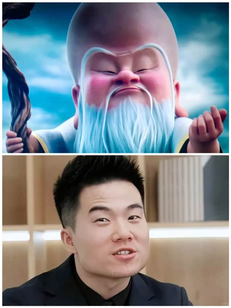 哪吒2无量仙翁和董宇辉对比图_1