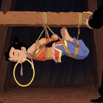 哪吒被捆绑挠脚心二次元图片出自《哪吒传奇》
