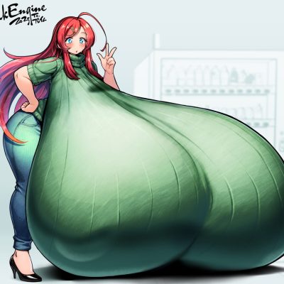 胸突然变巨大的女生动漫图片