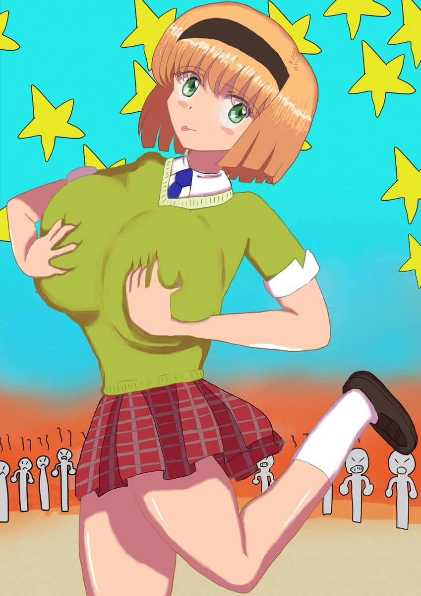 细川美树从二次元少女慢慢变成巨大娘图片_1