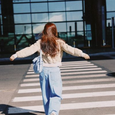章若楠染了红头发图片#章若楠巴黎时装周