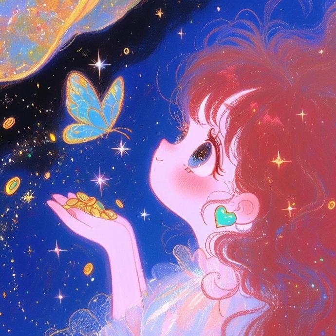 小女生提升能量磁场的好运头像_3