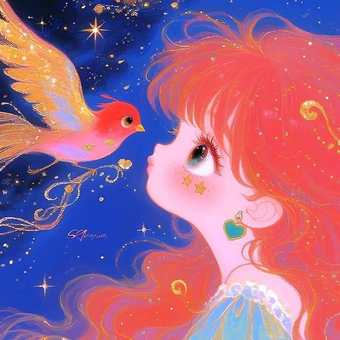 小女生提升能量磁场的好运头像_4