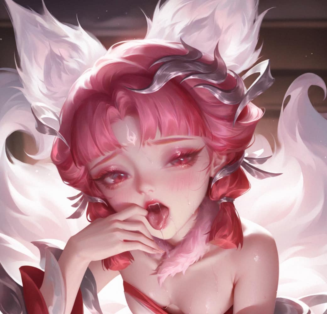 《王者荣耀》妲己红着脸吐口水的图片_3