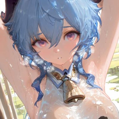 甘雨被旅行者挤扔的图片大全