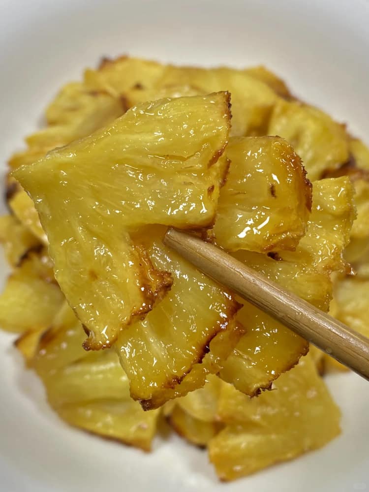 美食烤蜜汁菠萝图片_3